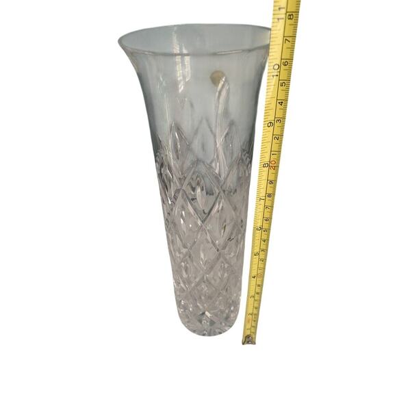 Atlantis Crystal Vase 10.5" Tall ATL14 Collection Vintage MCM Tube Flowers Shiny - Picture 5 of 16